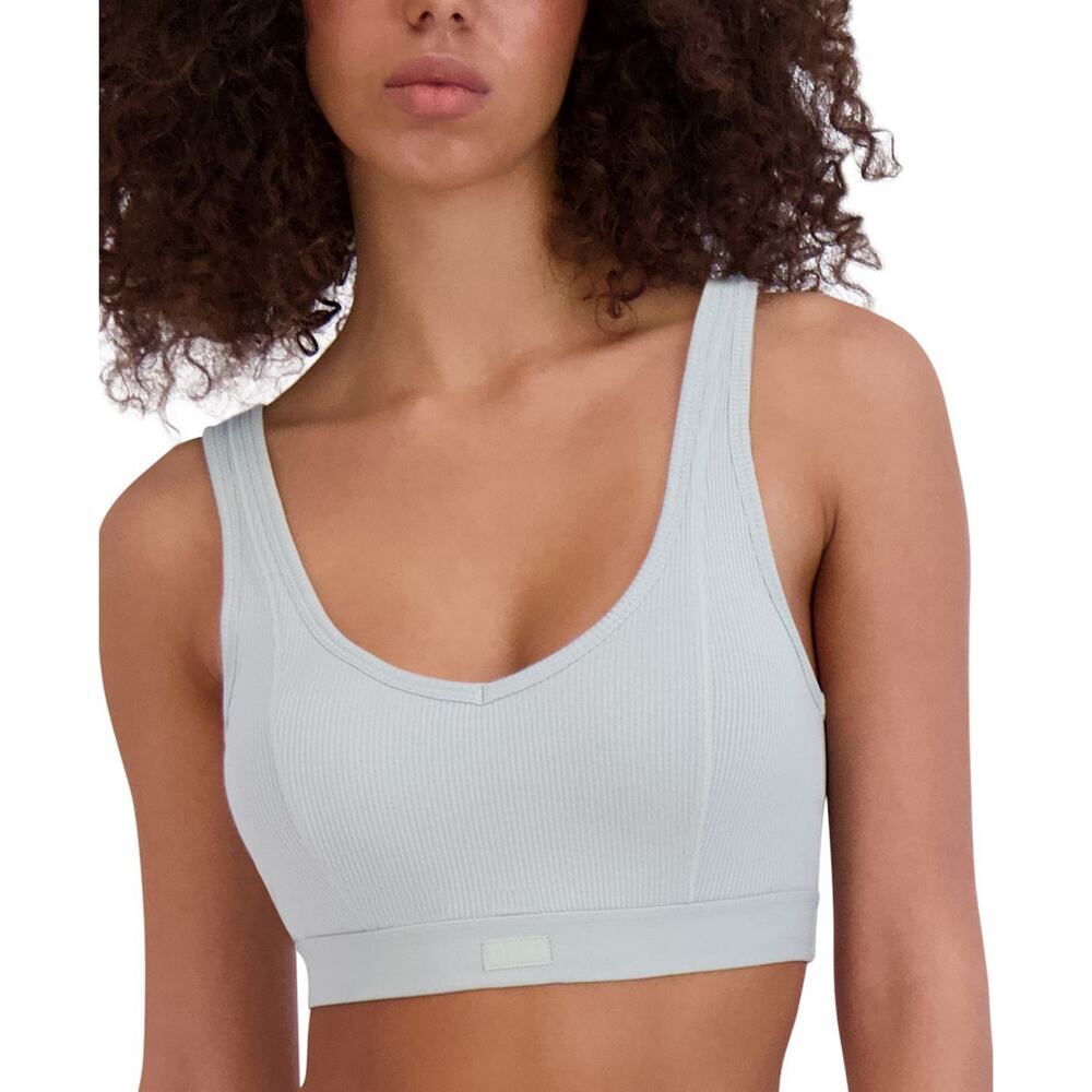 Steve Madden Ribbed Stretch Bralette SM02151 Light Sage Size XL
